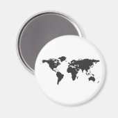 aimant de carte mondiale (Recto/Verso)