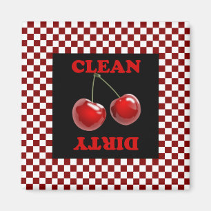 Aimant de cerises de damier