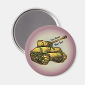 Aimant de char militaire (Recto/Verso)