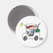 Aimant de chariot de golf (Recto/Verso)
