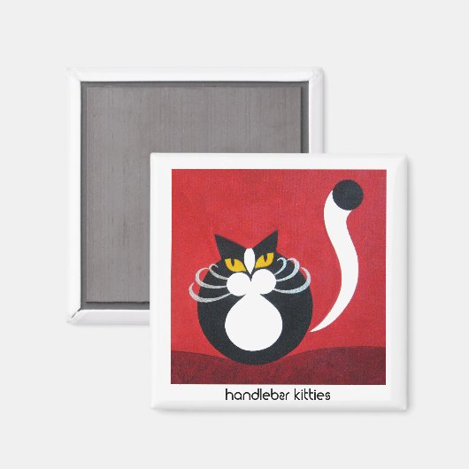 aimant de chat amusant * aimant de chat mignon (Recto/Verso)