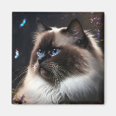 Aimant de chat Birman (Devant)