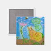 Aimant de chat coloré de Vénus (Recto/Verso)