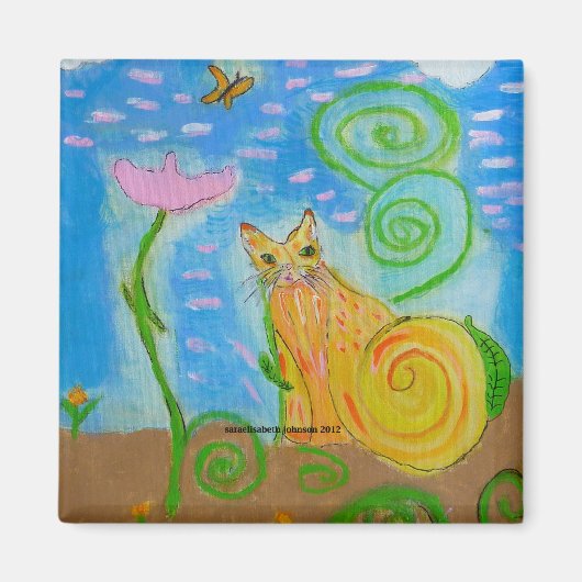 Aimant de chat coloré de Vénus (Devant)