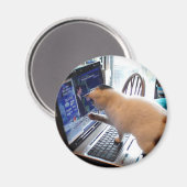 Aimant de chat Cumputer (Recto/Verso)