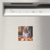 Aimant de chat d'automne (In Situ (Lave-vaisselle))