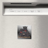 Aimant de chat de Gangster | Chat-Moi Si Vous Pouv (In Situ (Lave-vaisselle))