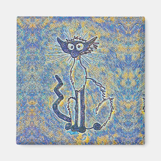 Aimant de chat effilé (Devant)