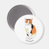 Aimant de chat élégant (Recto/Verso)