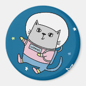 Aimant de chat espace (Devant)