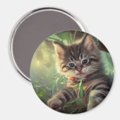 Aimant de chat mignon (Recto/Verso)