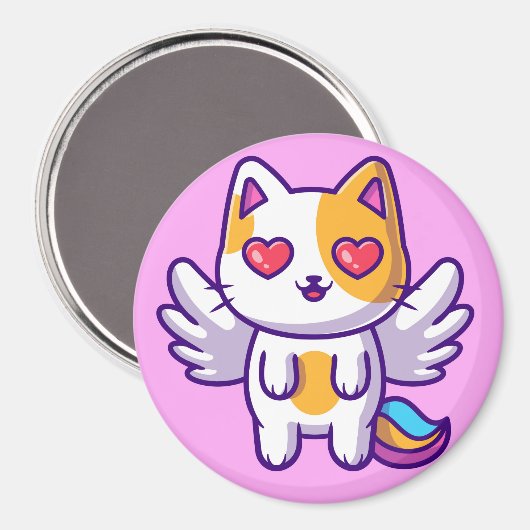 Aimant de chat mignon (Recto/Verso)