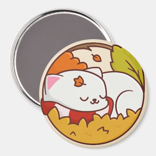 Aimant de chat mignon (Recto/Verso)