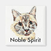 Aimant de chat Noble Spirit (Devant)