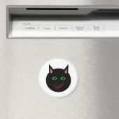 Aimant de chat noir d'Halloween (In Situ (Lave-vaisselle))