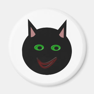 Aimant de chat noir d'Halloween