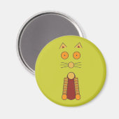 Aimant de chat orange (Recto/Verso)