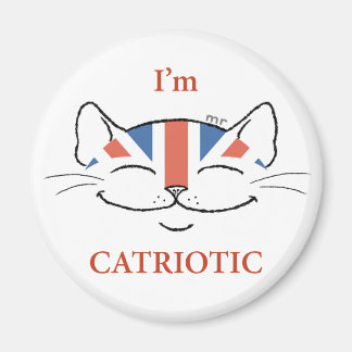 Aimant de chat patriotique