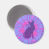 Aimant de chat pourpre (Recto/Verso)