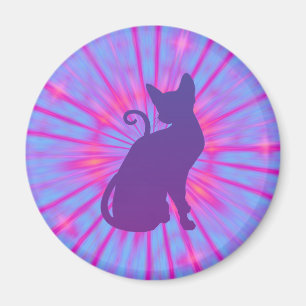 Aimant de chat pourpre