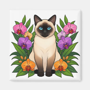 aimant de chat siamois tropical