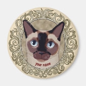 Aimant de chat Tonkinese (Devant)