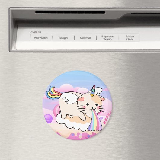 Aimant de chat Unicorne (In Situ (Lave-vaisselle))