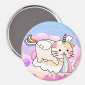 Aimant de chat Unicorne (Recto/Verso)