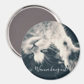 Aimant de chat - Vous voulez sortir ? (Recto/Verso)