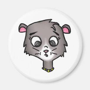 Aimant de chaton de bande dessinée