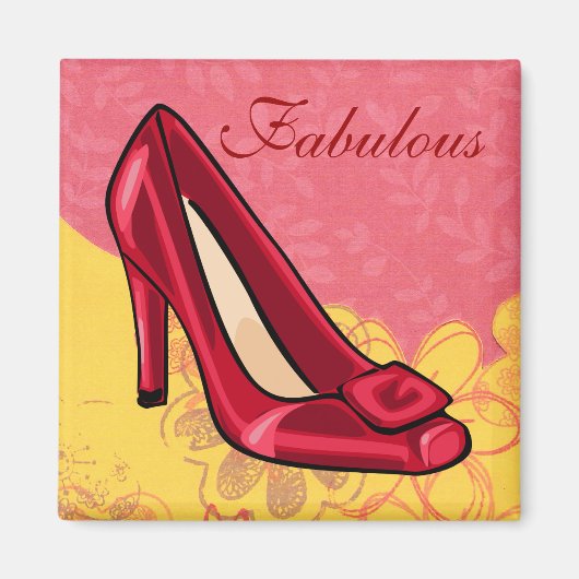 Aimant de chaussure rouge (Devant)