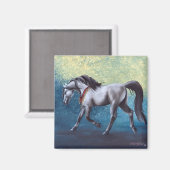 Aimant de cheval arabe intemporel (Recto/Verso)