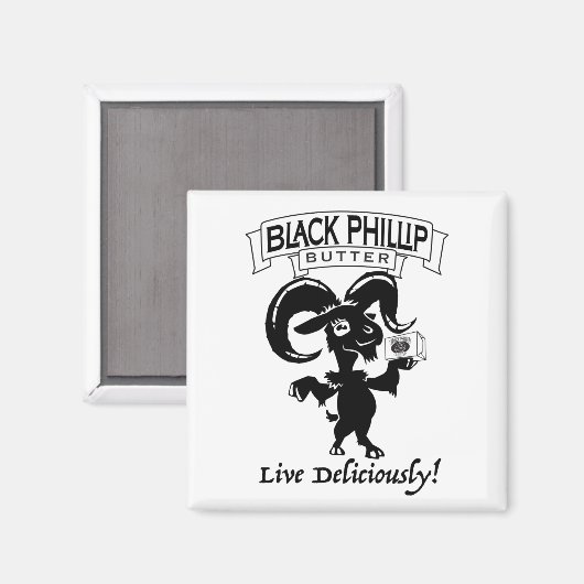 Aimant de chèvre à beurre noir (Recto/Verso)