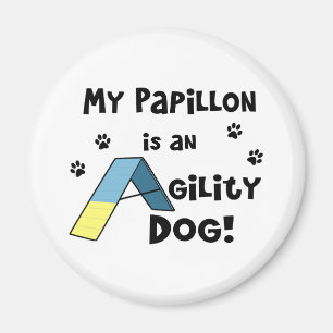 Aimant de chien d'agilité de Papillon