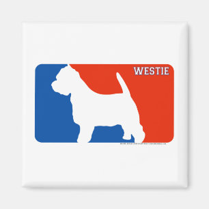Aimant de chien de ligue de Westie