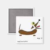 Aimant de chien d'égout Abstrait (Recto/Verso)