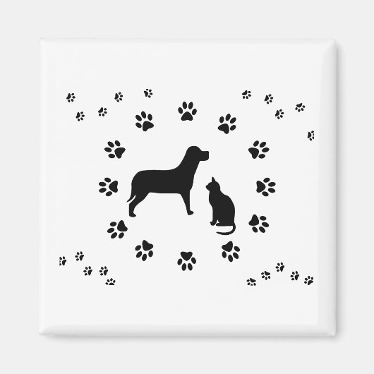 Aimant de chien et de chat (Devant)