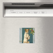 Aimant de chien vintage pour les fêtes (In Situ (Lave-vaisselle))