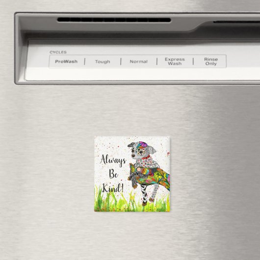 Aimant de Chihuahua mignon et coloré 2" (In Situ (Lave-vaisselle))