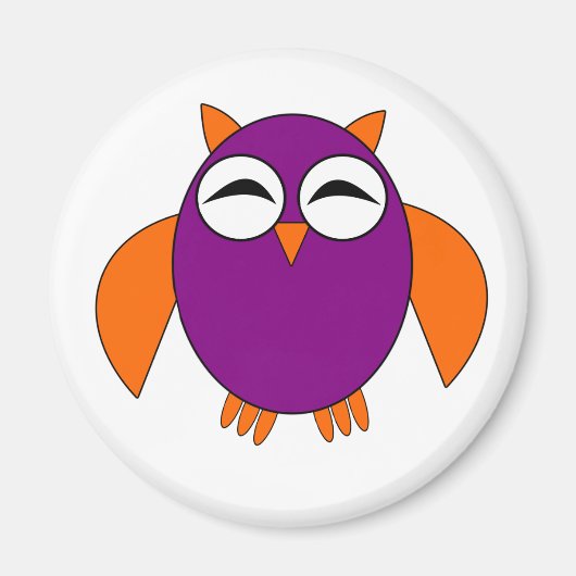 Aimant de chouette mignon pour Halloween (Devant)