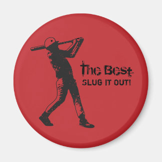 Aimant de citation de joueur de baseball Slugger