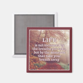 Aimant de citation de vie (Recto/Verso)