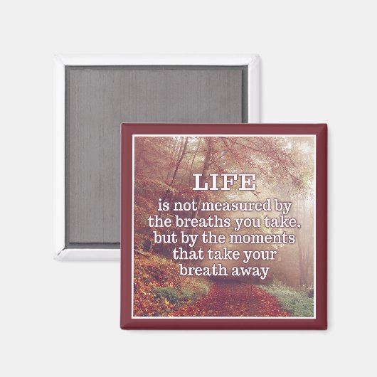 Aimant de citation de vie (Recto/Verso)