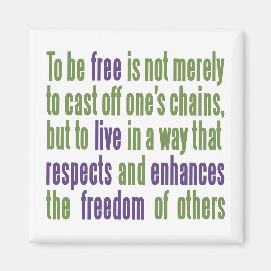 Aimant de citation libre (Devant)