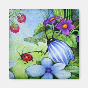 Aimant de coccinelle d'animal familier