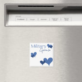 Aimant de coeur bleu conjoint militaire (In Situ (Lave-vaisselle))