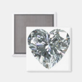 Aimant de coeur de diamant (Recto/Verso)