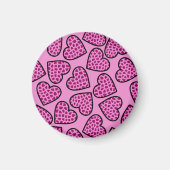 Aimant de coeur de girafe (Devant)