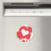 Aimant de coeur éclatant (In Situ (Lave-vaisselle))