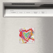 Aimant de coeur rouge (In Situ (Lave-vaisselle))